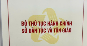 Danh mục thủ tục hành chính lĩnh vực Dân tộc, Tôn giáo thực...