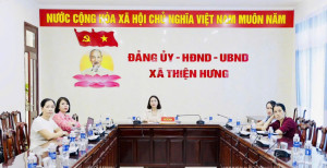 Thiện Hưng: Dự hội trực tuyến quán triệt một số văn bản mới về công tác tổ chức xây dựng Đảng