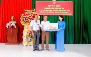 Ấp Thanh Thủy tổ chức Ngày hội điểm Đại đoàn kết toàn dân tộc năm 2025