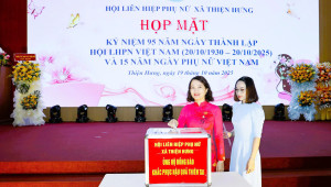 THIỆN HƯNG VẬN ĐỘNG TRÊN 933 TRIỆU ĐỒNG ỦNG HỘ ĐỒNG BÀO BỊ ẢNH HƯỞNG BÃO SỐ 10