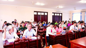 Kỳ họp thứ 5 HĐND xã Thiện Hưng khóa XII, nhiệm kỳ 2021-2026...