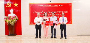 Xã Thiện Hưng công bố và trao quyết định thành lập Trạm Y tế...