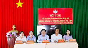 HỘI NGHỊ TIẾP XÚC CỬ TRI GIỮA NGƯỜI ỨNG CỬ ĐẠI BIỂU HĐND XÃ THIỆN HƯNG NHIỆM KỲ 2026-2031 - TẠI ĐƠN VỊ BẦU CỬ SỐ 6