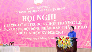 Đại biểu HĐND thành phố Đồng Nai tiếp xúc cử tri xã Thiện Hưng