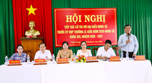 TỔ ĐẠI BIỂU HĐND XÃ TIẾP XÚC CỬ TRI TRƯỚC KỲ HỌP THƯỜNG LỆ GIỮA NĂM 2026