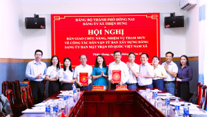 THIỆN HƯNG BÀN GIAO CHỨC NĂNG, NHIỆM VỤ THAM MƯU VỀ CÔNG TÁC DÂN VẬN