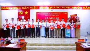 THIỆN HƯNG: CÔNG BỐ QUYẾT ĐỊNH VỀ THÀNH LẬP CÁC CHI BỘ CƠ QUAN, ĐƠN VỊ VÀ CHỈ ĐỊNH CẤP ỦY, BÍ THƯ, PHÓ BÍ THƯ CÁC CHI BỘ CƠ QUAN, ĐƠN VỊ TRỰC THUỘC