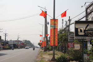 Xã Thống Nhất rực rỡ sắc cờ chào mừng Đại hội Đảng lần thứ XIV