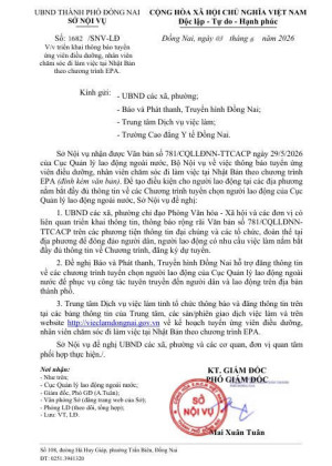 Triển khai thông báo tuyển ứng viên điều dưỡng, nhân viên chăm sóc đi làm việc tại Nhật Bản theo chương trình EPA.