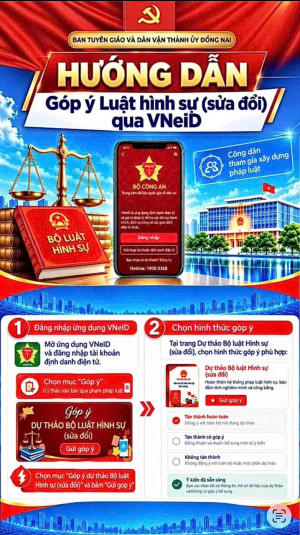 HƯỚNG DẪN  GÓP Ý BỘ LUẬT HÌNH SỰ SỬA ĐỔI QUA VNeiD