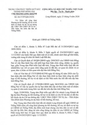 Phương án bồi thường hỗ trợ và tái định cư để thực hiện dự...