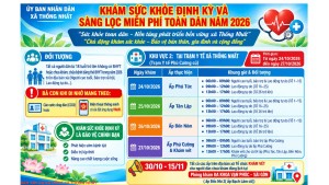 Khám sức khoẻ định kỳ và sàng lọc y tế toàn dân năm 2026