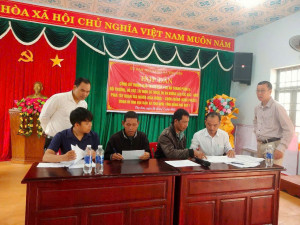 UBND XÃ THỌ SƠN TỔ CHỨC CÔNG BỐ THÔNG BÁO THU HỒI ĐẤT DỰ ÁN THÀNH PHẦN 5 (ĐỢT 1)