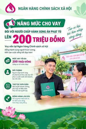 Nâng mức cho vay đối với người chấp hành xong án phạt tù lên...