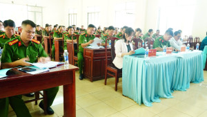 Công an xã Thuận Lợi sơ kết công tác công an 6 tháng đầu năm 2025