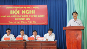 Đại biểu HĐND xã Thuận Lợi, tỉnh Đồng Nai tiếp xúc với cử tri trước kỳ họp giữa năm 2025