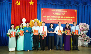 Đảng ủy xã Thuận Lợi tổ chức hội nghị công bộ các Quyết định thành lập tổ chức Đảng trực thuộc