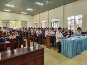 Thường Trực Đảng ủy gặp mặt với cán bộ, công chức viên chức xã Thuận Lợi