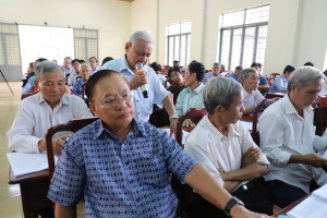 Hội nghị lấy ý kiến đóng góp vào Dự thảo Văn kiện Đại hội Đảng bộ xã Thuận Lợi lần thứ I