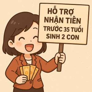 Thông báo Về việc tiếp nhận hồ sơ đề nghị hỗ trợ phụ nữ sinh đủ hai con trước 35 tuổi