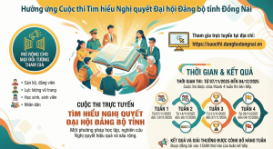 Cuộc thi “Tìm hiểu Nghị quyết Đại hội Đảng bộ tỉnh Đồng Nai lần thứ I, nhiệm kỳ 2025–2030”