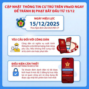 Hướng dẫn cập nhật thông tin cư trú trên VNeID