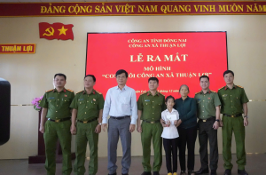 Công an xã Thuận Lợi ra mắt mô hình “Con nuôi Công...