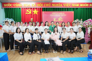 Chi bộ Trường Mầm non Thuận Phú long trọng tổ chức Lễ kết nạp Đảng viên