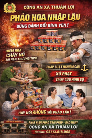 Vui Xuân an toàn, nói không với pháo nổ trái phép