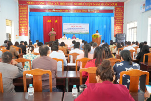 Xã Thuận Lợi tổ chức hội nghị lấy ý kiến cử tri nơi công tác đối với người được giới thiệu ứng cử đại biểu HĐND tỉnh, đại biểu HĐND xã nhiệm kỳ 2026-2031