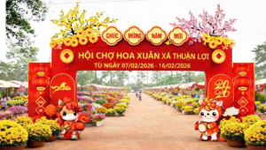Hội chợ hoa xuân Bính Ngọ 2026 xã Thuận Lợi