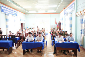 Hội nghị lấy ý kiến cử tri nơi cư trú đối với người ứng cử đại biểu HĐND các cấp nhiệm kỳ 2026 – 2031 tại ấp Thuận Thành 1