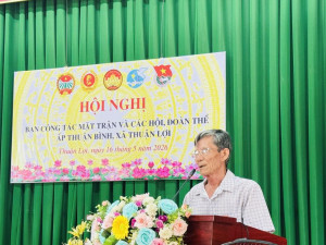 Ấp Thuận Bình - Ban Công Tác Mặt Trận Và Các Hội, Đoàn Thể Tổ Chức Hội Nghị Giao Ban