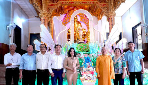 Lãnh Đạo Đảng Ủy – HĐND – UBND – UBMTTQVN Xã Thuận Lợi Thăm, Chúc Mừng Các Cơ Sở Phật Giáo Nhân Dịp Đại Lễ Phật Đản Phật Lịch 2570 – Dương Lịch 2026