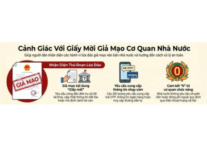 CẢNH GIÁC VỚI GIẤY MỜI, THÔNG BÁO GIẢ MẠO CƠ QUAN NHÀ NƯỚC VỀ THỦ TỤC ĐẤT ĐAI