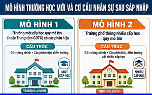 MÔ HÌNH TRƯỜNG HỌC MỚI VÀ CƠ CẤU NHÂN SỰ SAU SÁP NHẬP
