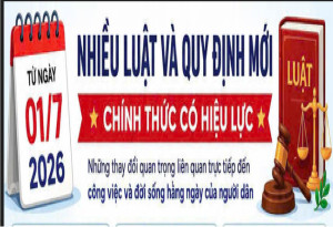 MỘT SỐ QUY ĐỊNH, CHÍNH SÁCH MỚI CÓ HIỆU LỰC TỪ NGÀY 1/7/2026
