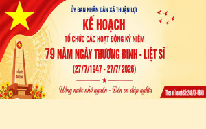 KẾ HOẠCH TỔ CHỨC CÁC HOẠT ĐỘNG KỶ NIỆM 79 NĂM NGÀY THƯƠNG BINH - LIỆT SĨ ( 27/7/1947 – 27/7/ 2026).