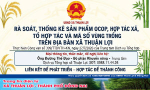 RÀ SOÁT, THỐNG KÊ SẢN PHẨM OCOP, HỢP TÁC XÃ, TỔ...