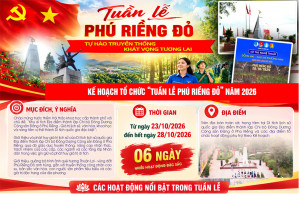 [Infographic]-CHI TIẾT KẾ HOẠCH TỔ CHỨC TUẦN LỄ PHÚ RIỀNG ĐỎ 2026: TỰ HÀO TRUYỀN THỐNG, KHÁT VỌNG TƯƠNG LAI