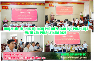 THUẬN LỢI: TỔ CHỨC HỘI NGHỊ PHỔ BIẾN, GIÁO DỤC PHÁP LUẬT VÀ TƯ VẤN PHÁP LÝ NĂM 2026