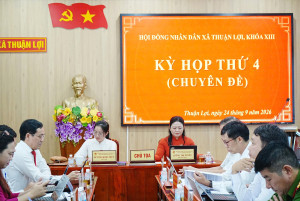 KỲ HỌP THỨ 4 (CHUYÊN ĐỀ) -  HĐND XÃ THUẬN LỢI KHÓA XIII, NHIỆM KỲ 2026-2031