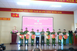 Cụm thi đua số 11: Sôi nổi hội thi lực lượng tham gia bảo vệ an ninh trật tự tại cơ sở