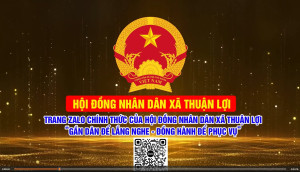 HỘI ĐỒNG NHÂN DÂN XÃ THUẬN LỢI RA MẮT TRANG ZALO CHÍNH THỨC CỦA HỘI ĐỒNG NHÂN DÂN XÃ THUẬN LỢI.