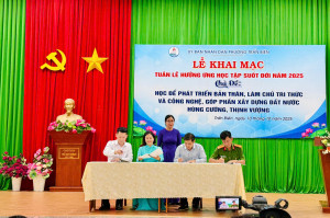 Khai mạc Tuần lễ hưởng ứng học tập suốt đời năm 2025 tại phường Trấn Biên