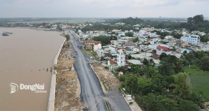 Dự án Đường ven sông Đồng Nai được UBND tỉnh phê duyệt điều chỉnh dự án. Ảnh: Phạm Tùng