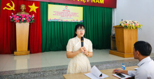 Ban Thường trực Ủy ban Mặt trận Tổ quốc Việt Nam phường triển khai nội dung tại hội nghị