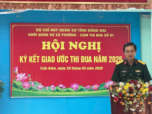 Hội nghị ký kết giao ước thi đua năm 2026.