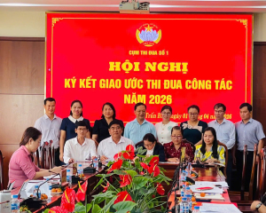 Cụm thi đua số 1 tổ chức Phát động và ký kết giao ước thi...