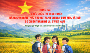 Phát động cuộc thi trực tuyến nâng cao nhận thức phòng tránh tai nạn bom mìn, vật nổ